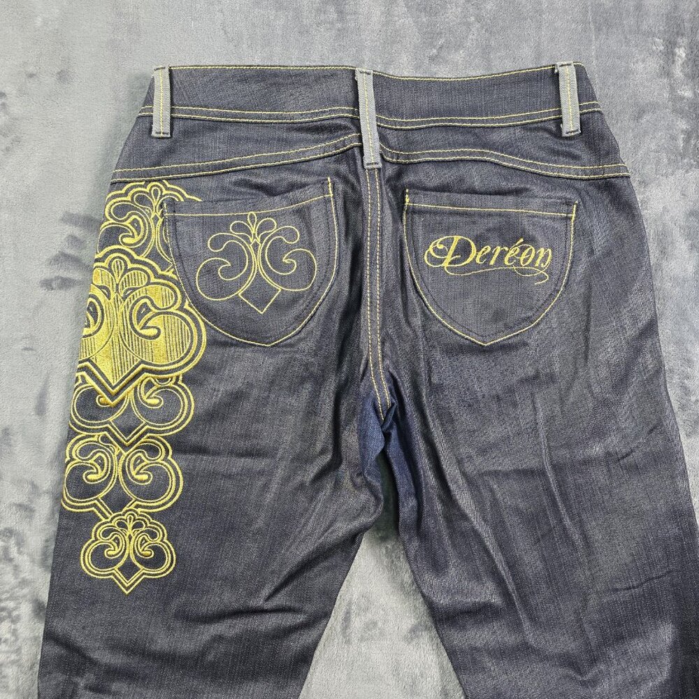 Dereon Y2K Skinny Jeans Womens 5/6 Snap Leg